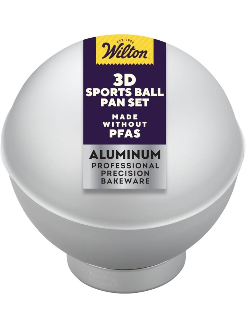 3D Sports Ball Cake Pan Set - Durable Aluminum Bakeware, Even Heating